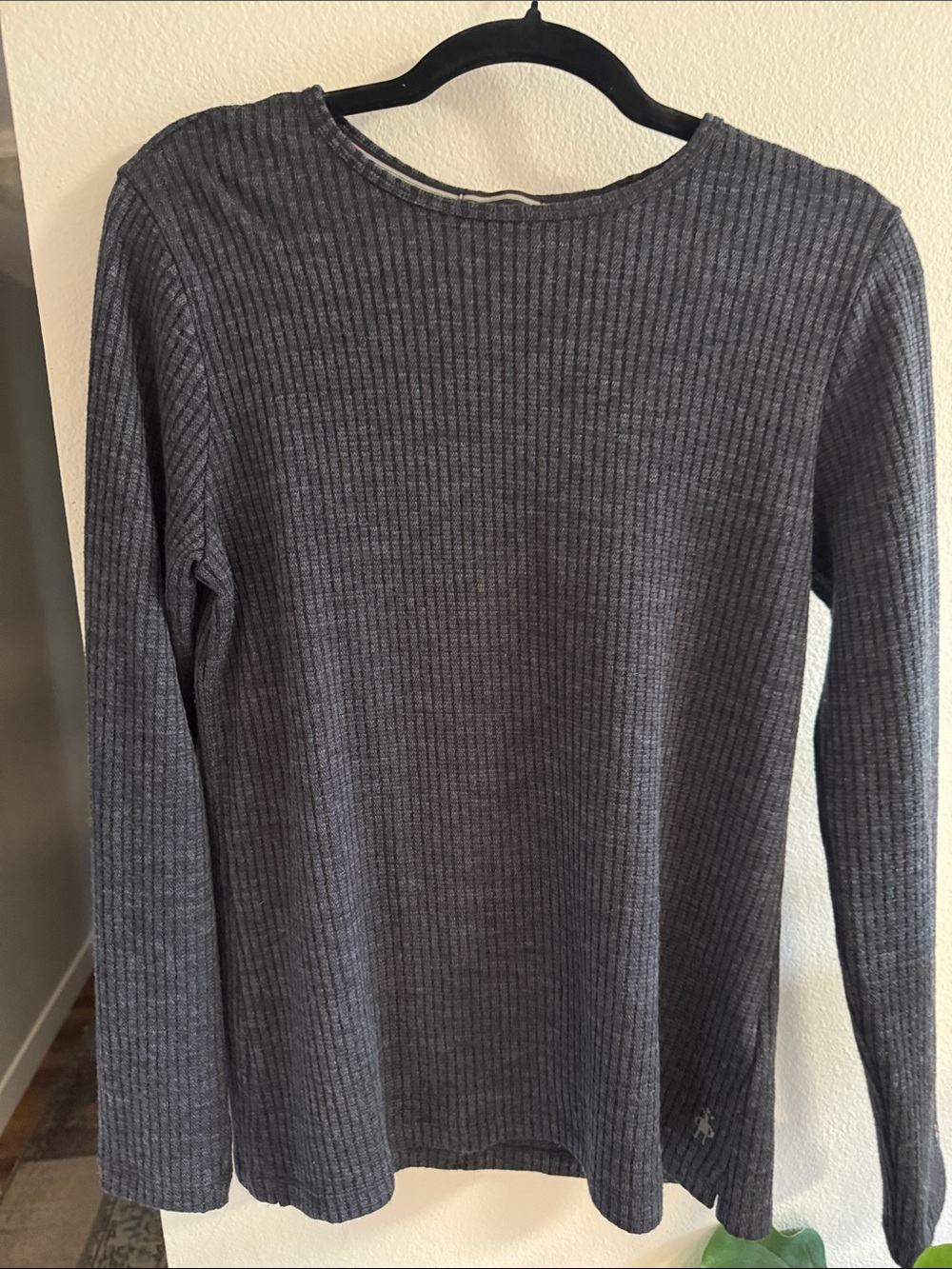 Women’s Smartwool Gray Ribbed Crewneck Sweater small NWOT